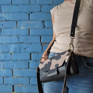 Geantă piele Cow print